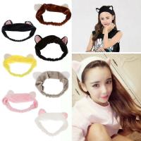 3 diademás suaves with orejas de Gato para Niñas, ideales para el baño, spa y maquillaje. - details 2