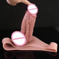 Empaque privado SEXY FAAK Pantalones de silicona negros con manga de alargamiento, consolador realista hueco usable, masturbador masculino, juguetes sexuales para hombres - details 8