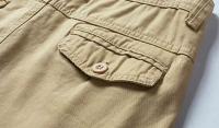 Pantalones cortos de algodón tácticos lisos informales de verano para hombre, pantalones cortos transpirables para correr al aire libre para hombre - details 8