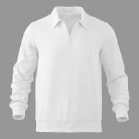 24 polos informales sueltos de manga larga con cuellos y cremalleras, adecuados para la moda masculina transfronteriza en otoño - details 2