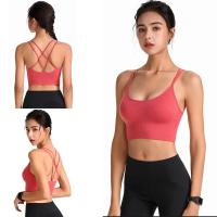 1 unidad de sujetadores deportivos de algodón para mujer, Sujetador deportivo liso con realce para trotar, gimnasio, Sujetador deportivo para mujer, ropa interior para chica, Fitness, correr, Yoga, Top deportivo - details 7