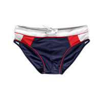 Jessborn calzoncillos de natación para hombre, bañador profesional de cintura baja con bloqueo de color a la moda, entrenamiento de primavera caliente en la playa - details 11