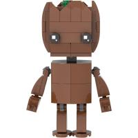 Groot-Juego de bloques de construcción de Mini cabeza para niños, Kit creativo de bloques de construcción lindos, regalos para niños - details 0