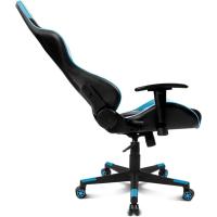 Gaming Profesional, reposabrazos ajustables 2D, pistón clase 4, giratoria, mecanismo de mariposa, cojín lumbar y cervical, color negro/blanco/azul - details 5