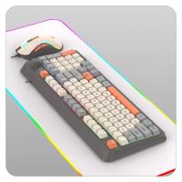 K820 USB juego con cable teclado ratón conjunto iluminado escritorio/portátil hogar Oficina teclado masculino femenino - details 5