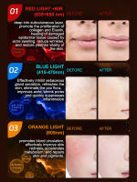 Mascarilla Facial LED de terapia de luz NIR, máscara de fotones Respirable, 3 colores, rojo, azul, 807, lámpara antienvejecimiento, acné, arrugas, reducción de cara completa, cuello - details 4