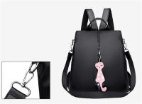 Mochila de Viaje para Mujer Multi-use de Nylon en Color Sólido Gran Capacidad con Colgante de Gato Bolso de Hombro Simple y Elegante - details 18