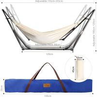 Hamaca con Soporte Plegable para Jardín Patio Trasero Playa Mochileros, Multicolor,255cm,Carga MAX 120kg - details 20