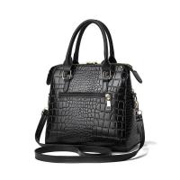 Mochila de Lujo de Cuero Suave con Patrón de Cocodrilo Gran Capacidad, Colgante de Borla, Bolso de Viaje para Mujeres Leten - details 4