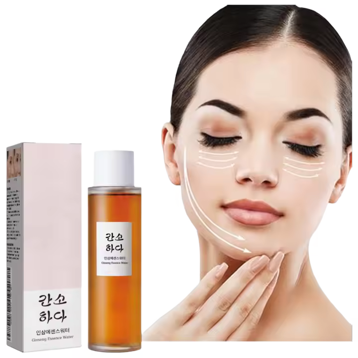 Esencia Facial de Ginseng Hidratante, Suavizante de Líneas Finas, Iluminador para Piel Seca y Mate - 1