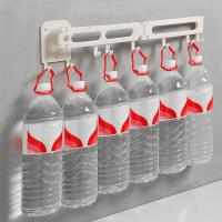 Gancho deslizante para cocina sin perforaciones, estante para colgar en la pared, ganchos deslizantes plegables que ahorran espacio con 14 ganchos, estante de riel de cocina extensible - details 7