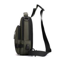 Bandolera impermeable con una correa, bolso ligero antirrobo de nailon con puerto de carga USB para senderismo - details 6