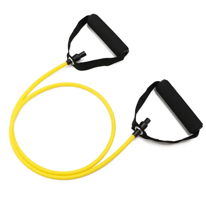 Yoga Pull Rope Elastic Resistance Bands Bands Handles Elastic Sports Bodybuild Tube Band For Home Workouts Strength Training - 1