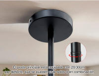Candelabros nórdicos modernos E27, lámpara LED de oro negro, iluminación del hogar para dormitorio, sala de estar, lámpara de techo LED, accesorios de iluminación interior - details 11