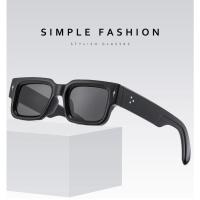 Gafas de Sol Cuadradas Y2K Estilo Vintage con Montura Grande Tonos Retro UV400 Para Mujer y Hombre - details 0