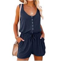 Mono Mujer Verano 2025 – Sin Mangas con Cinturón Ajustable |   Pierna ancha y cómoda |   Moda Casual y Elegante - details 6