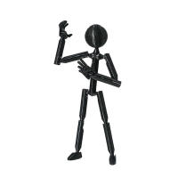 Muñeco articulado multiarticulado, juguete de impresión 3D, maniquí móvil impreso en 3D, modelo novedoso de muñeco, robot ensamblado. - details 3