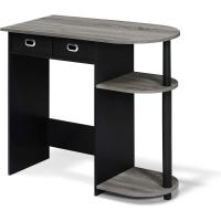 Escritorio verde, Madera, Roble francés Gris/Negro/Negro, 39,62 x 80 x 72,39 cm - details 0