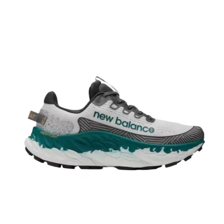【Tienda oficial】 Fresh Foam Trail More V3 Earthy White Green / Black Yellow Zapatos deportivos para hombre y mujer apliques LETEN - 1