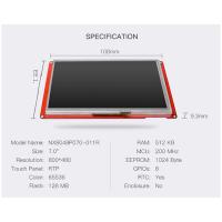 Nextion-pantalla táctil resistiva HMI, NX8048P070-011R serie inteligente, 7,0 pulgadas, módulo LCD, sin carcasa, 2 uds. - details 3