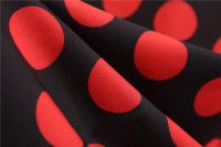 Vestido midi retro de fiesta con estampado de lunares, tirantes finos y cinturón para mujer - details 46