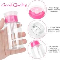 Dispensador de Bomba de Plástico Transparente, Removedor de 6 Piezas, 180ml, para Quitaesmalte, Botella Vacía - details 2