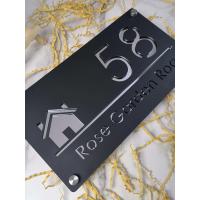 Placa de Número de Casa Moderna de Acrílico Cortado Láser Personalizado - details 4