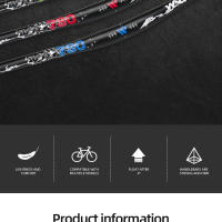 Manillar de Bicicleta MTB WAKE de Aleación de Aluminio Riser de Montaña de 720mm 780mm - details 1