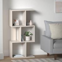Estantería decorativa/estantes flotantes/Estantería de madera/Estantería con 4 estantes, oficina,modular, sala de estar, biblioteca - Display Shelf SRK-W3 - Marrón ceniza - details 30