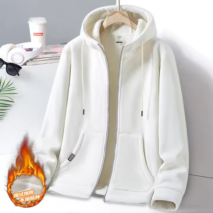 Sudadera con capucha para hombre en talla grande estilo casual para otoño-invierno - 1