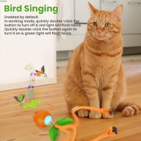 Juguetes Interactivos para Gatos en Interiores: Cargable por USB y Activado por Movimiento Juguete Eléctrico para Gatos con Simulación de Ave Cantando - details 2