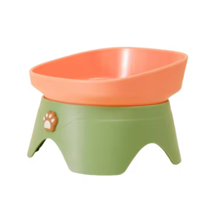 Cuenco inclinado de diseño creativo para gatos, cuenco multifuncional antiderrames para mascotas, alimentador portátil para gatos, alimentación diaria - 1