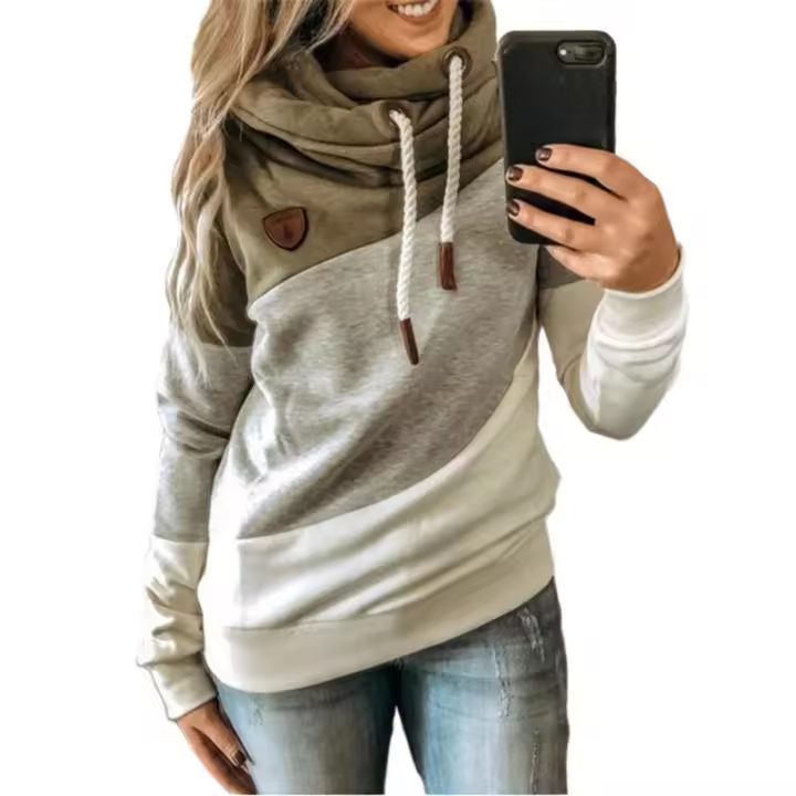 Sudadera con capucha cálida para mujer, ropa de invierno a la moda - 1