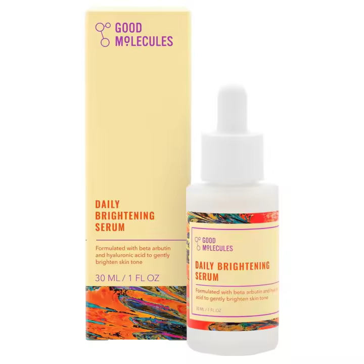 Hot Good Molecules Sérum facial hidratante iluminador diario con beta arbutina y ácido hialurónico para hidratar - Antienvejecimiento - 1