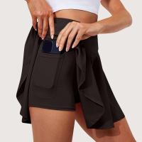 Verano Mujer Sprints tenis baile Fiess corto juvenil de secado rápido sólido forro femenino cintura alta Mini faldas pantalones cortos - details 20