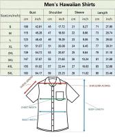 Camisa hawaiana, estampado vaquero para hombre y mujer, camisa de manga corta con solapas y botones en la playa, top casual de moda - details 1