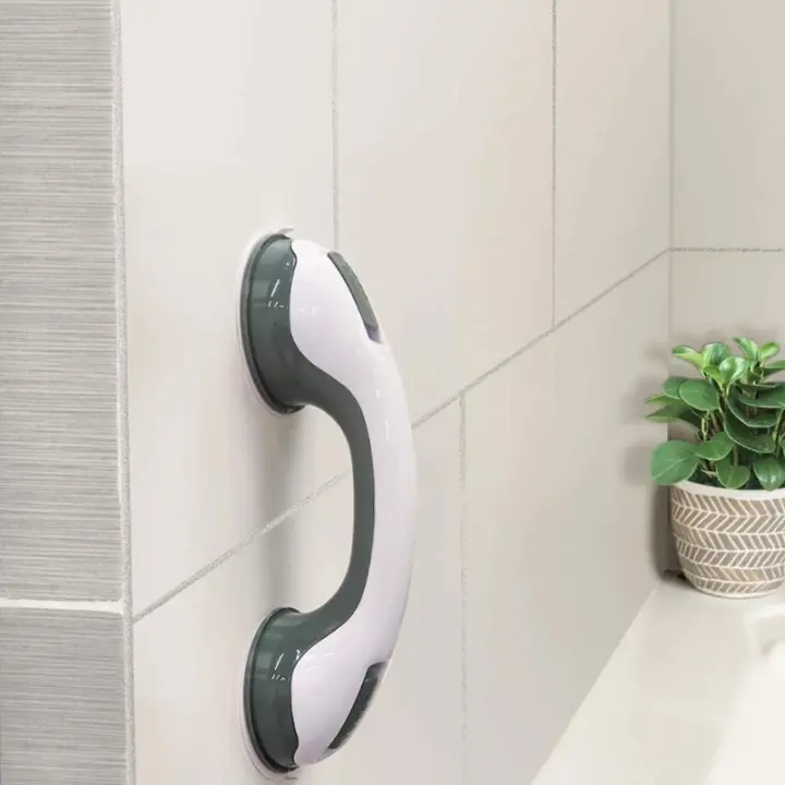Mango de seguridad para ducha, soporte antideslizante para inodoro, barra de agarre segura para baño, ventosa al vacío, pasamanos - 1
