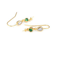 Latón color oro de 18 quilates, compatible con cuentas de medio agujero con ganchos de medio pasador para pendientes, joyería de alta calidad, accesorios para manualidades. - details 13