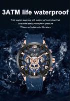 Reloj de Cuarzo de Lujo para Hombres Megir Correa de Silicona Reloj Deportivo de Ejército Impermeable Estilo de Negocios - details 5