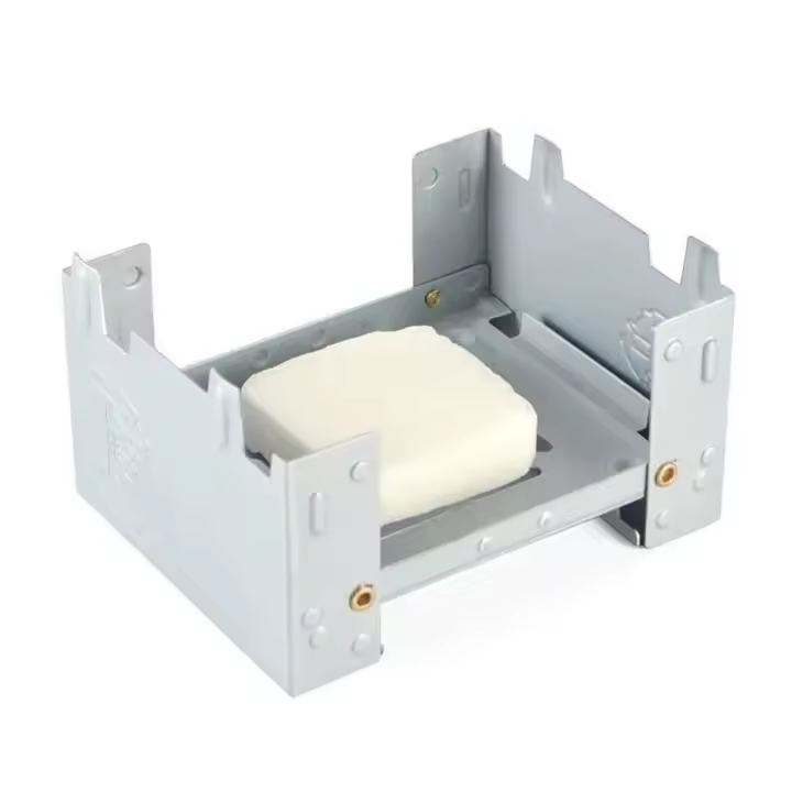 Estufa de Camping de Combustible Sólido Portátil Mini Estufa de Alcohol Plegable para Cocina, Picnic, Barbacoa, Estufa de Cera - 1