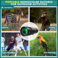 Monocular con Zoom 10-30x40 para Adultos, telescopio monocular de Alta Potencia con Prisma Bak4, monoculares compactos para observación de Aves, Viajes, Caza, Camping - details 6