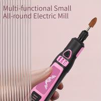 Conjunto de 15 piezas de Mini Amoladora Eléctrica Rosa JENABOM, Herramienta Rotativa Recargable por USB con Brocas Intercambiables y Bandas de Lijado, Diseño Inalámbrico para Acabado de Muebles DIY y Artesanía Detallada, Set de Amoladora - details 1