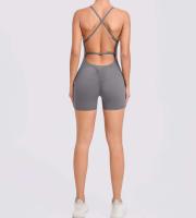 Conjunto de entrenamiento de ejercicio para mujer, traje de yoga, ropa deportiva, mono de gimnasio, rojo, verano, 2024 - details 42