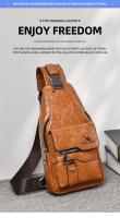 Nuevo bolso de mensajero unisex impermeable y resistente al desgaste, bolso cruzado, bolso de mano, bolso de hombro, bolso de pecho, hecho de tela resistente al desgaste, gran capacidad con bolsillos grandes, fácil de transportar, adecuado para el trabajo - details 0