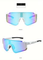 Gafas de Moda para Ciclismo Unisex a Prueba de Viento - Ligero, Ajuste Cómodo con Diseño Antideslizante, Gafas Deportivas Reflectantes Arcoíris para Hombres y Mujeres, Montura Duradera de PC y Lentes AC para Actividades al Aire Libre, Accesorios de - details 7
