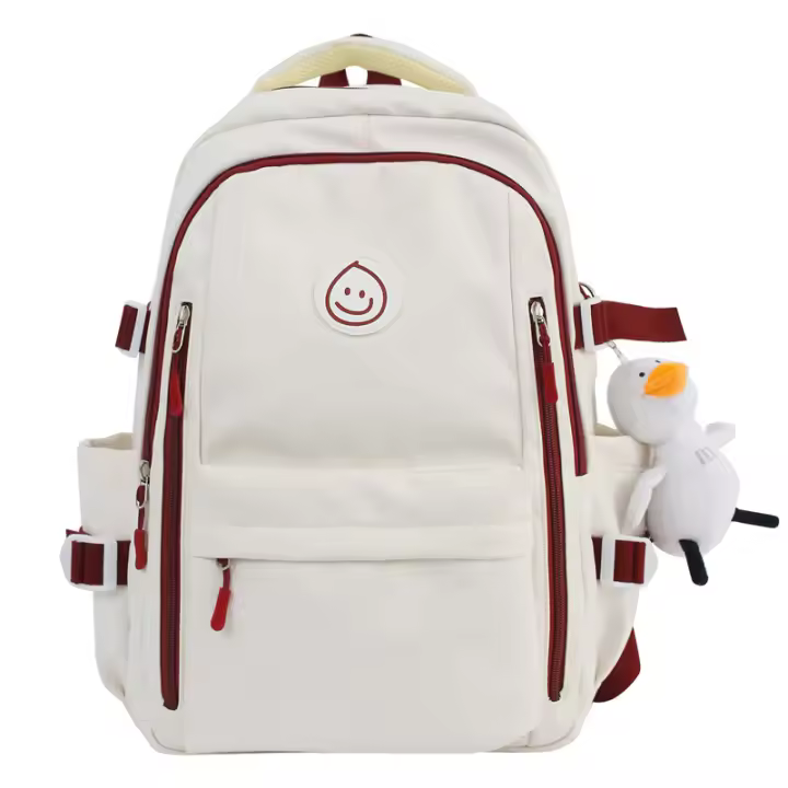 Mochila de Nylon de Gran Capacidad Estilo Universitario Versátil Preferida de Estudiantes de Secundaria Japonesa Bolso de Viaje y Comodidad - 1
