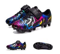 Zapatos de fútbol profesionales AG/FG para niños, malla antideslizante para Campus roto/corto TF para primavera y otoño, partido de uñas largas/cortas - details 4