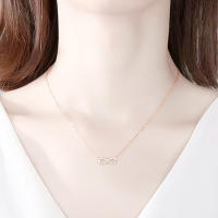 Colgante de mujer de 8 caracteres de la suerte con circonita de microchip de lujo ligero de acero inoxidable Black King - details 5