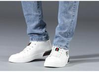 Jeans de Moda Coreana para Hombres Pantalones de Denim Adelgazados Cálidos con Tirantes - details 11