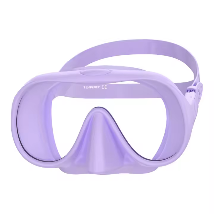 Máscara de buceo sin marco HD panorámica vista ultraancha vidrio templado snorkel gafas de natación adecuadas para adultos - 1